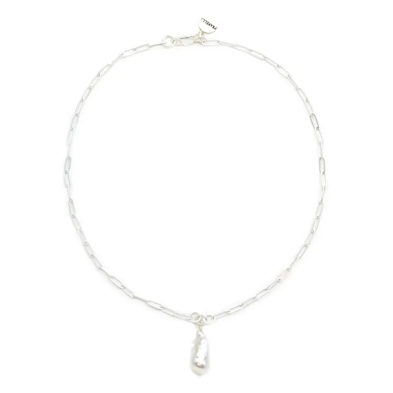 Lotus Pearl Chain Necklace sold by Sand Dollar
