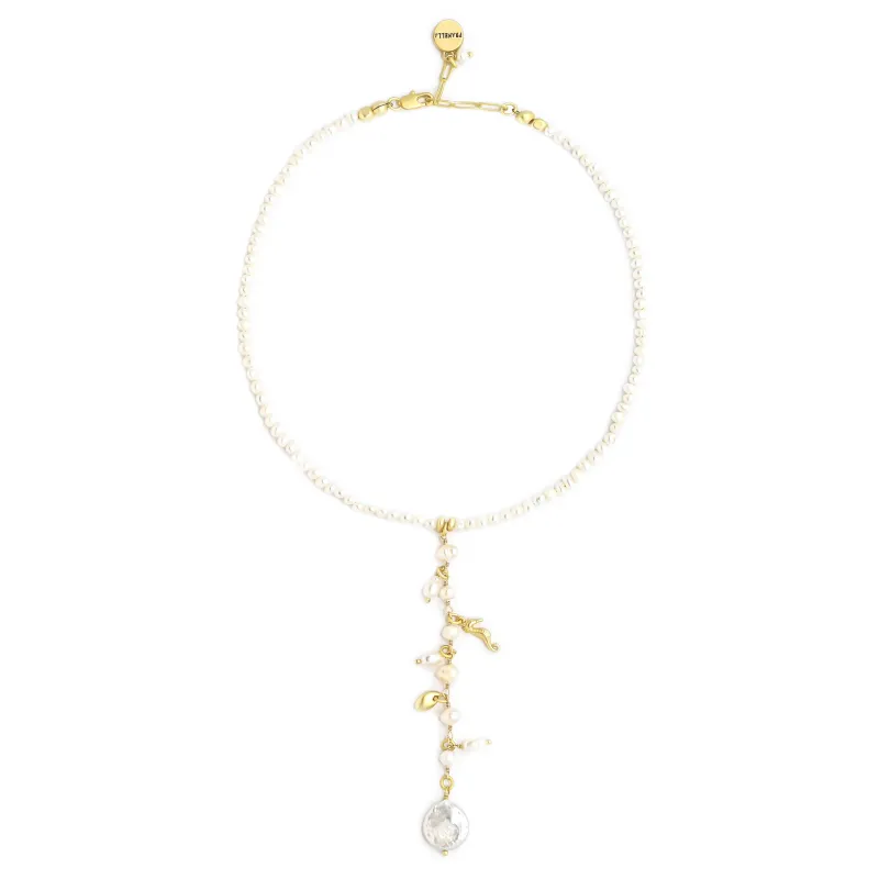 Chacha White Pearl Necklace sold by Sand Dollar