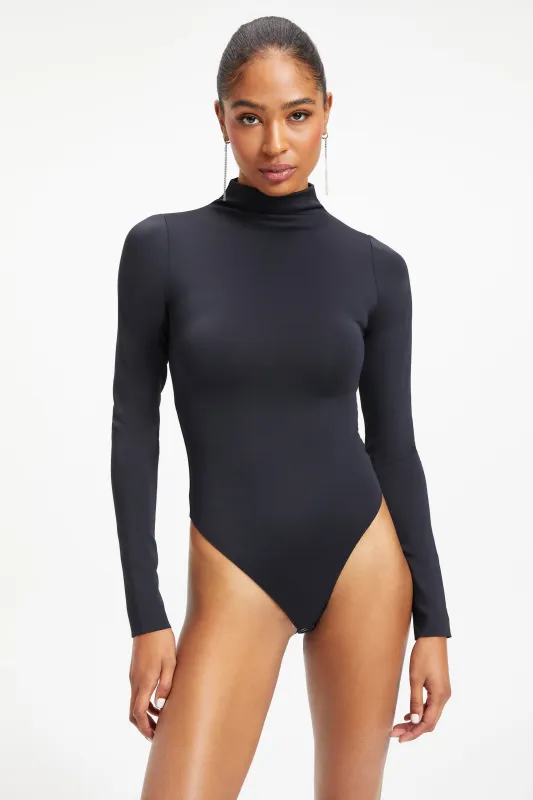 Scuba Funnel Neck Bodysuit Black sold by Sand Dollar