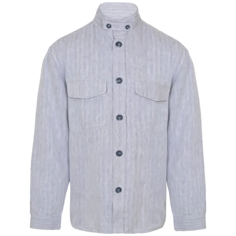 Nuno Casual Linen Blend Shacket Dusk sold by Sand Dollar