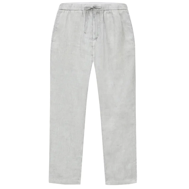 Oscar Linen Chinos Light Melange Grey sold by Sand Dollar