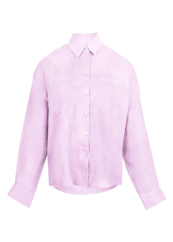 Light Pink Linen Shirt sold by Sand Dollar
