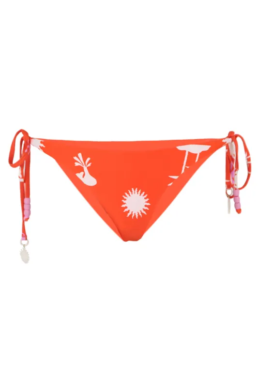 La Palma Tie Side Rio Pant Tamarillo sold by Sand Dollar