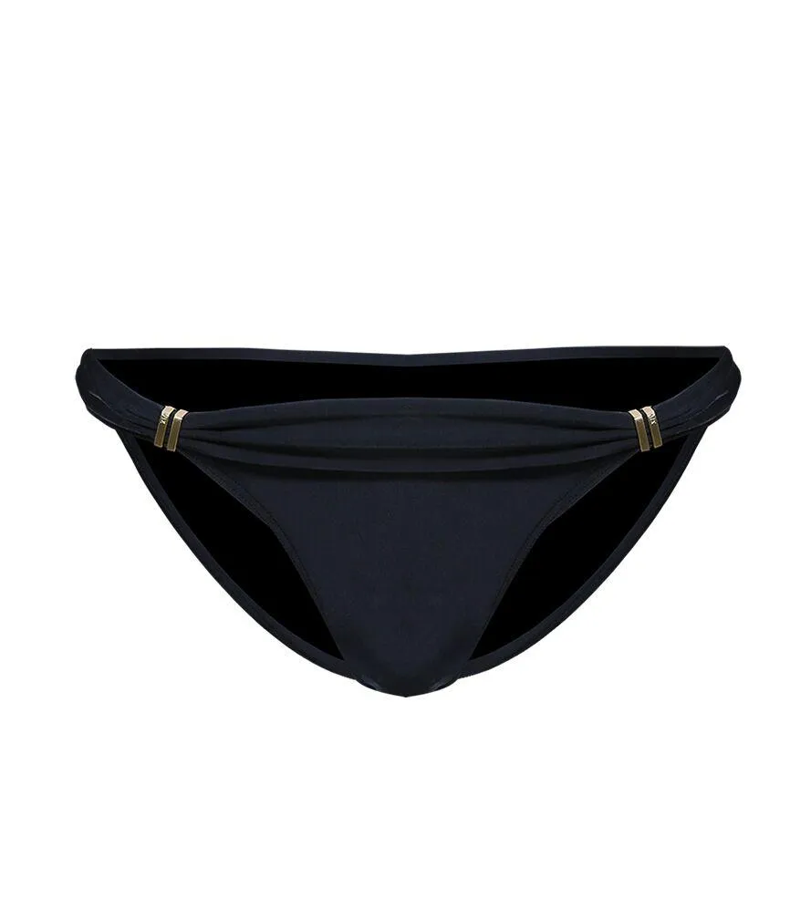 Solid Bia Black Full Cut Bikini Bottom sold by Sand Dollar