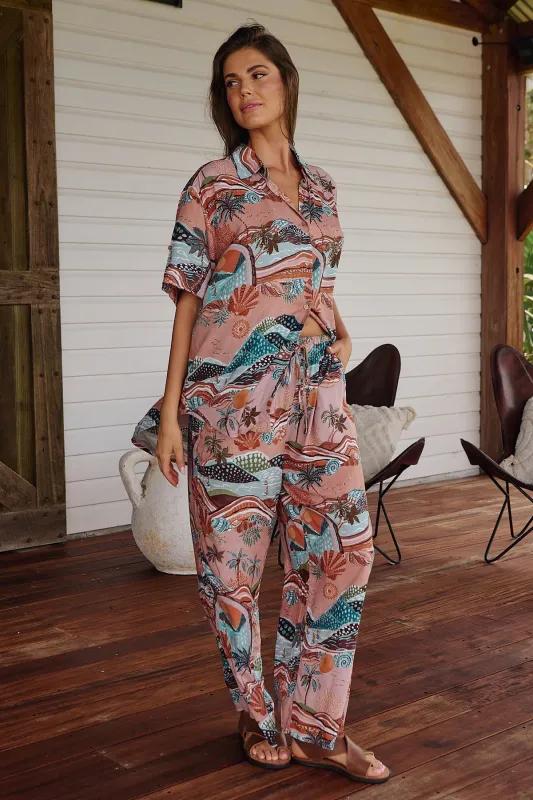 Lakeside Serenity Print Lola Shirt made by Jaase