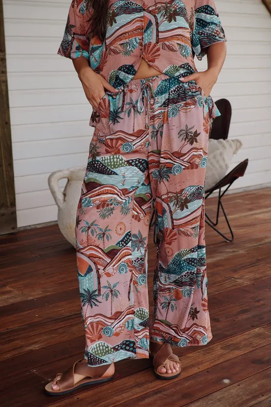 Lakeside Serenity Print Cici Pant sold by Sand Dollar