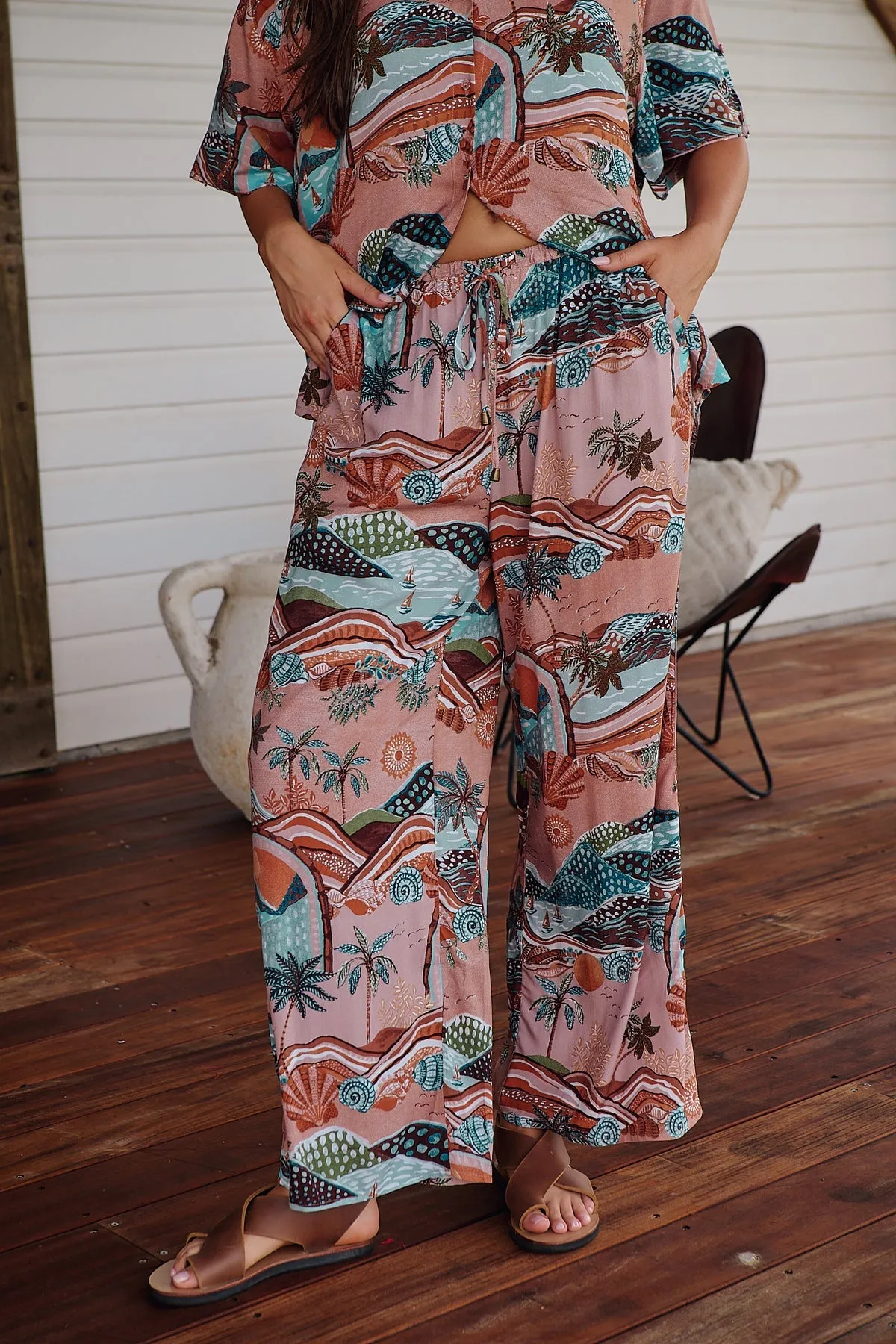 Lakeside Serenity Print Cici Pant sold by Sand Dollar