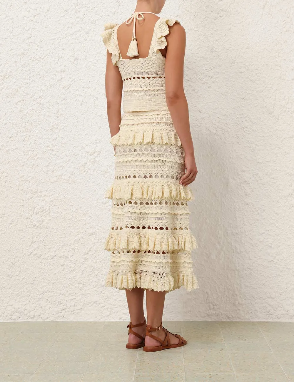 Waverly Crochet Halter Top Cream sold by Sand Dollar product image thumbnail 4