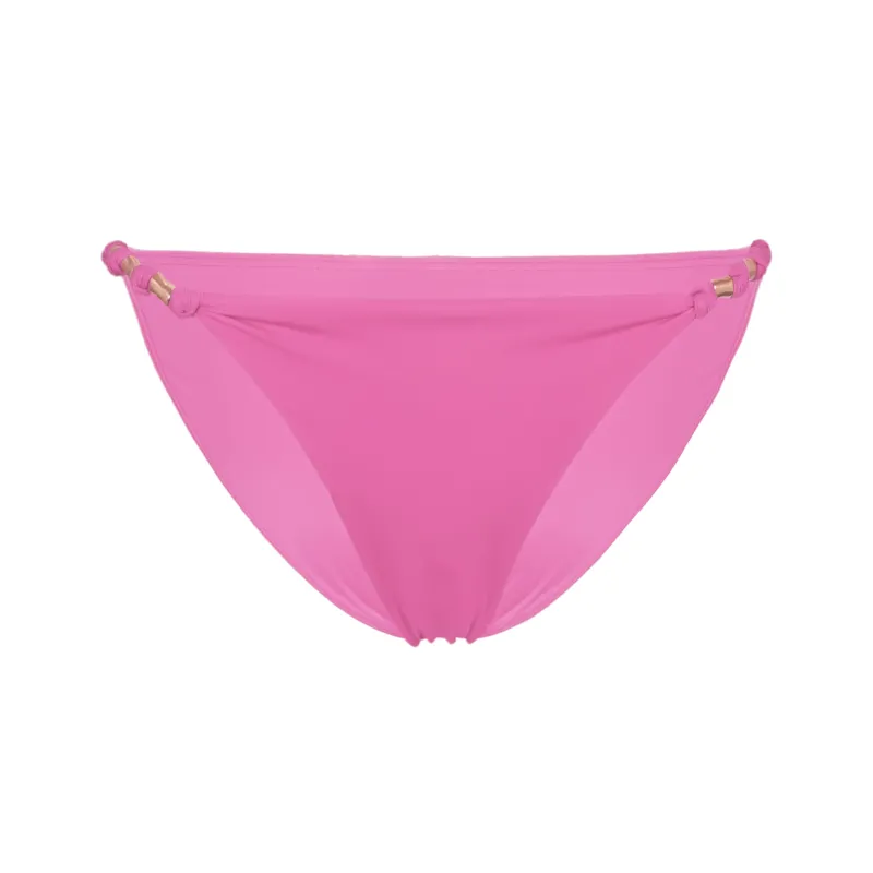 Solid Paula Full Bikini Bottom Pink sold by Sand Dollar
