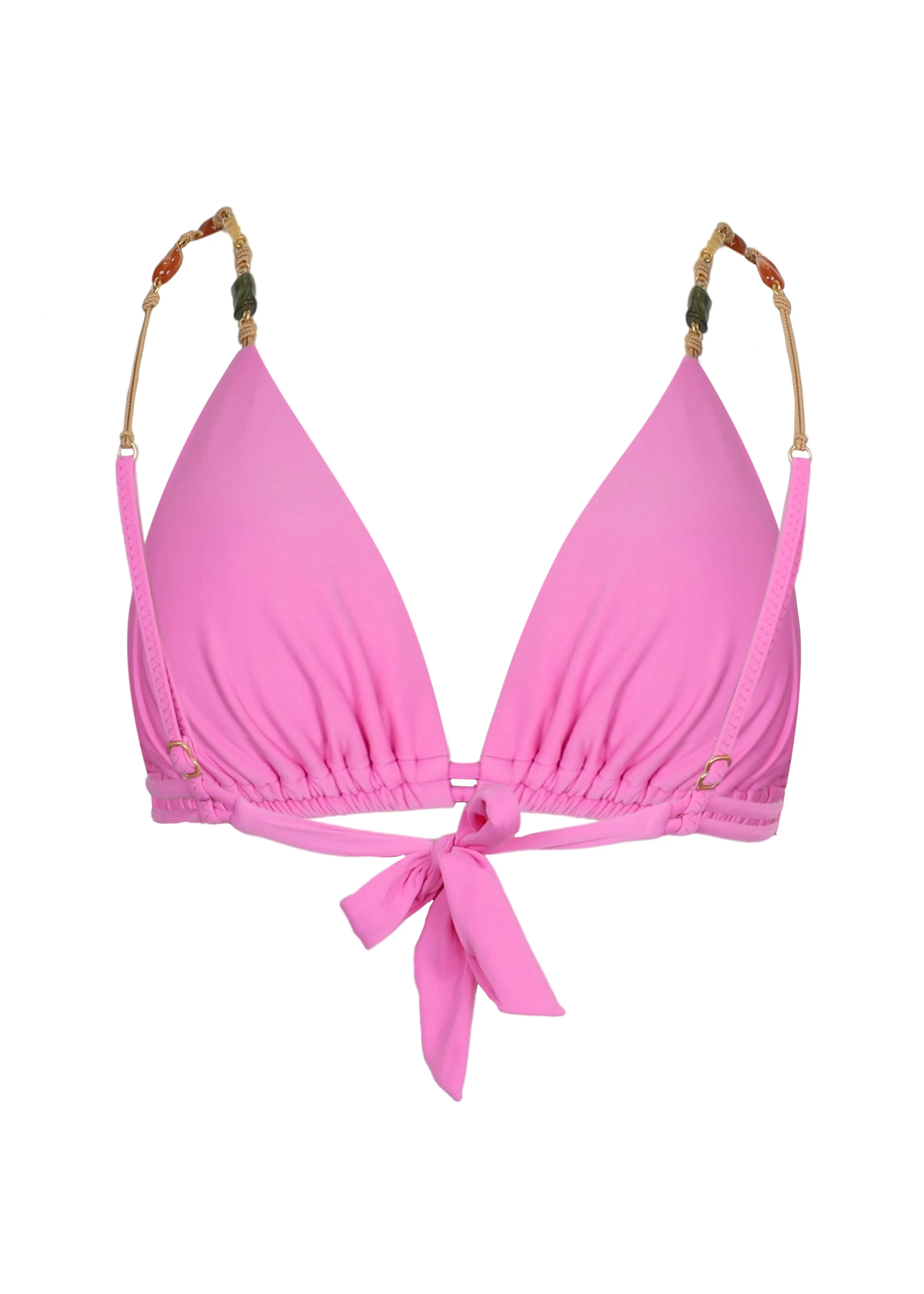 Solid Kaia Triangle Parallel Bikini Top Pink sold by Sand Dollar product image thumbnail 3