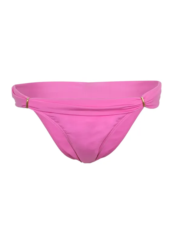 Solid Bia Tube Brazilian Bikini Bottom Pink sold by Sand Dollar