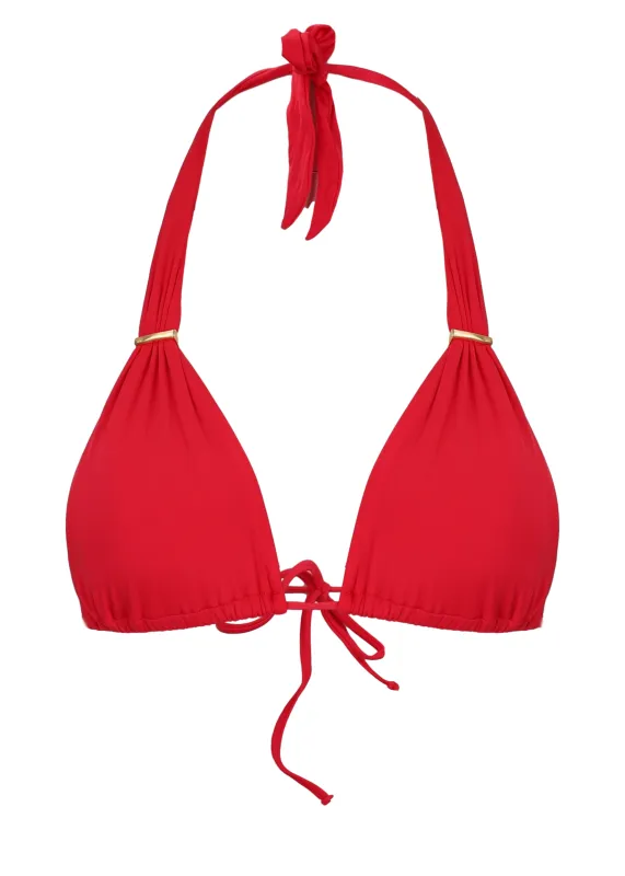 Solid Bia Tube Bikini Top Red sold by Sand Dollar
