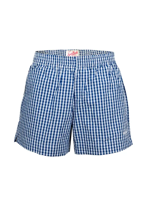 Meave Vichy Gingham Short sold by Sand Dollar