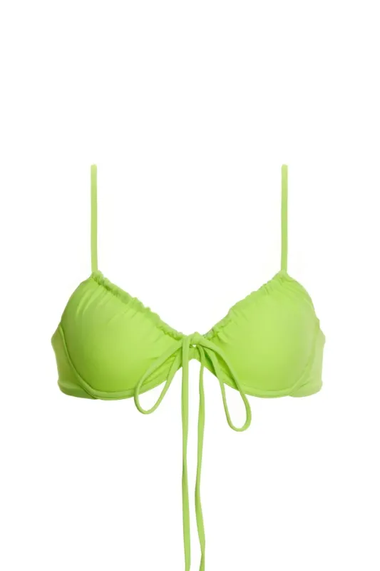 Tile Freya Bikini Top Green sold by Sand Dollar