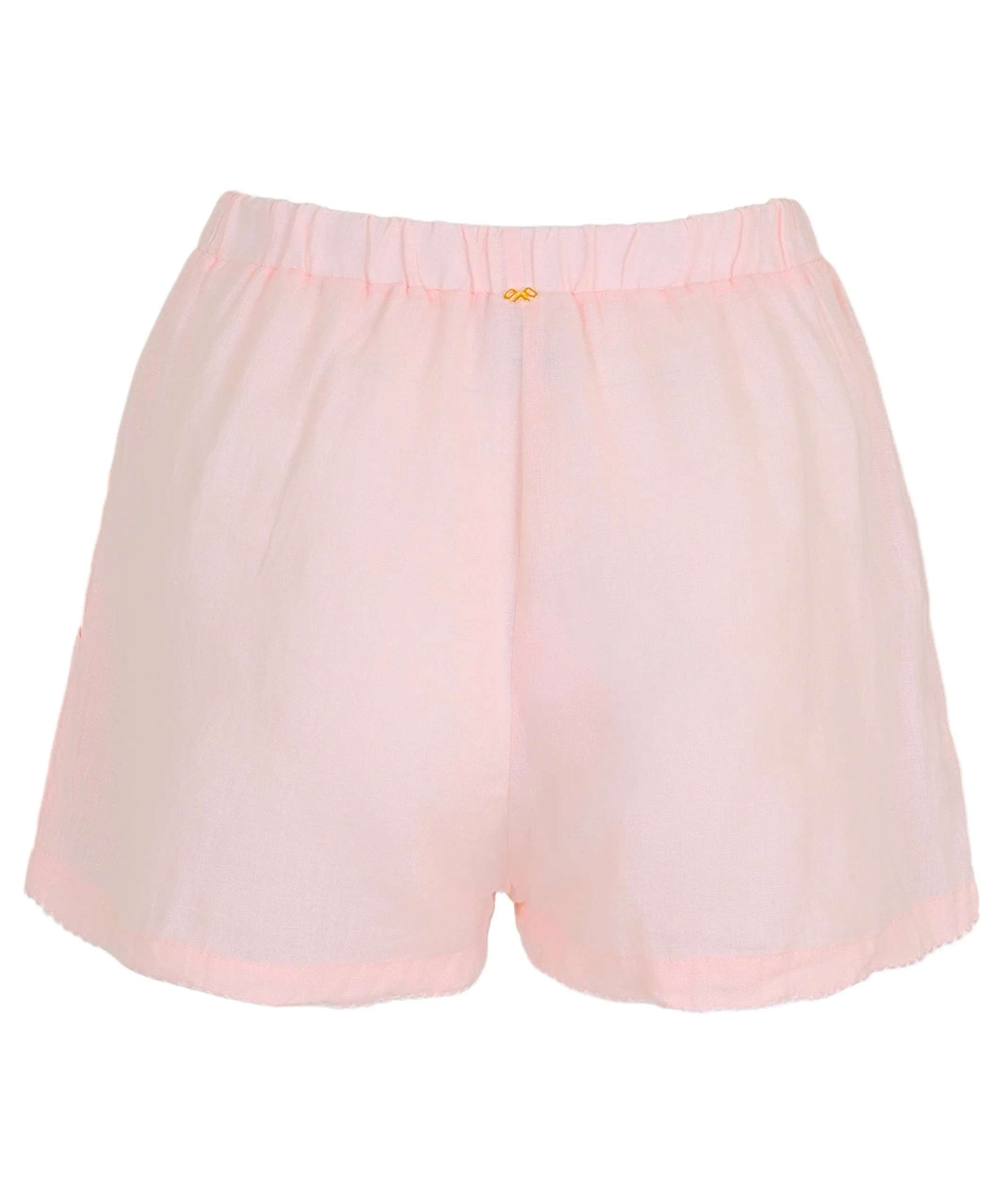 Scalloped Linen Shorts Pink sold by Sand Dollar product image thumbnail 3