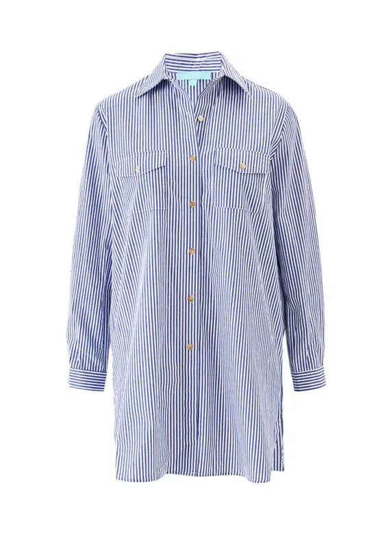 Francesca Top Navy Stripe sold by Sand Dollar