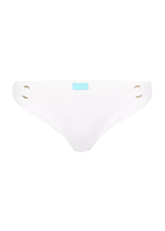 Caracas Bikini Bottom White sold by Sand Dollar