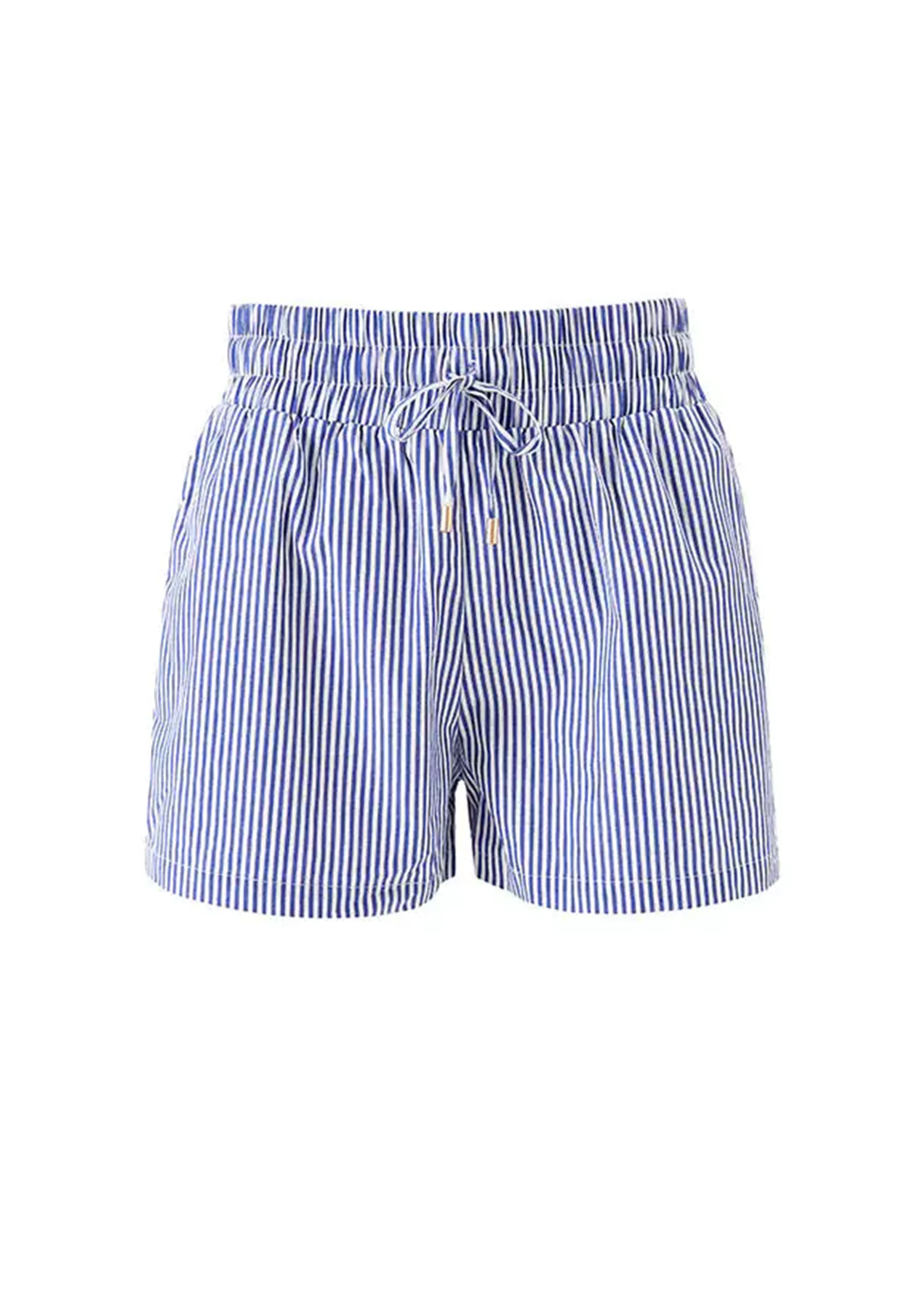 Annie Shorts Navy Stripe sold by Sand Dollar