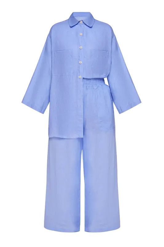 Top And Pants Set Linen Flowers sold by Sand Dollar