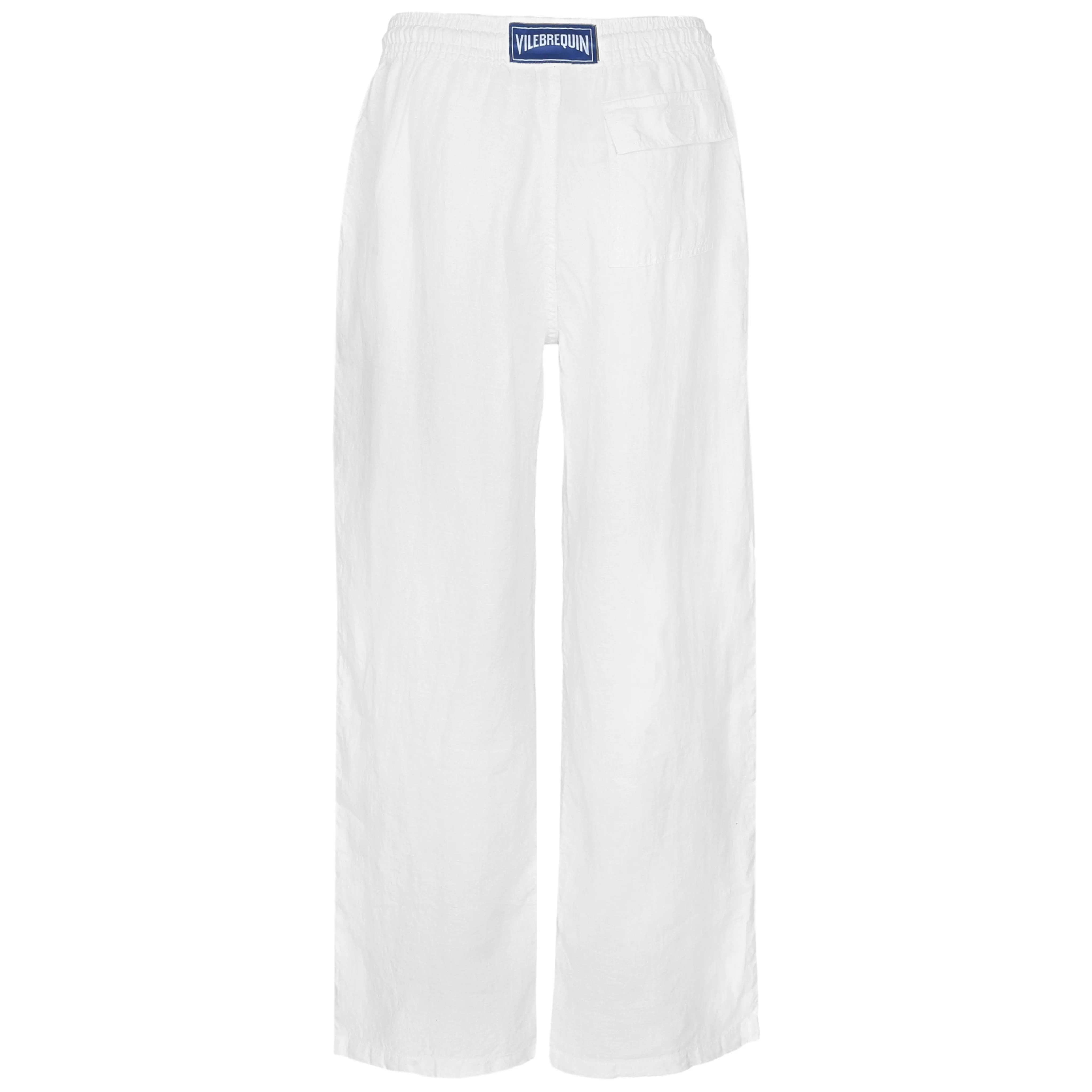 Men Linen Pant Solid White sold by Sand Dollar product image thumbnail 3