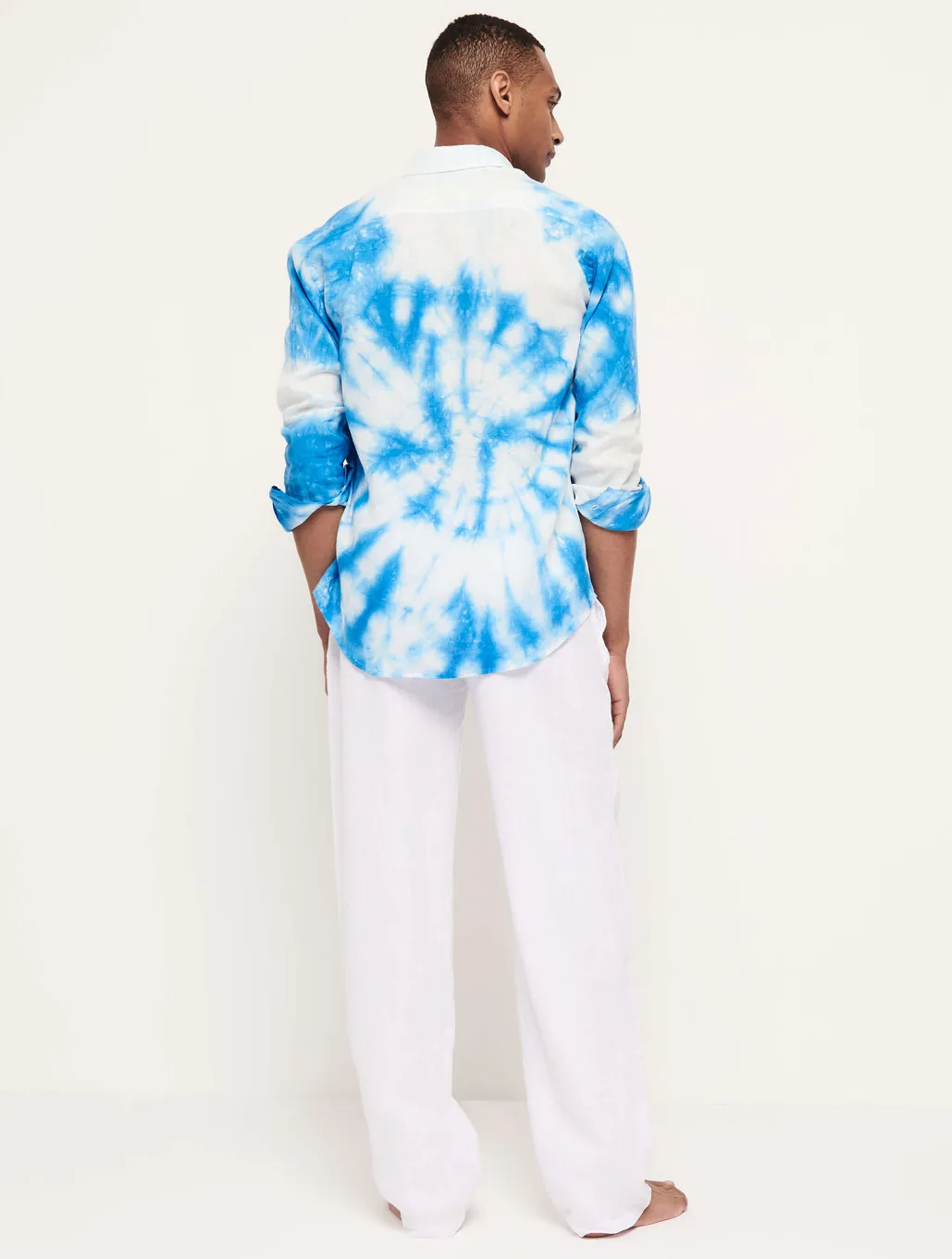 Men Linen Pant Solid White sold by Sand Dollar product image thumbnail 4