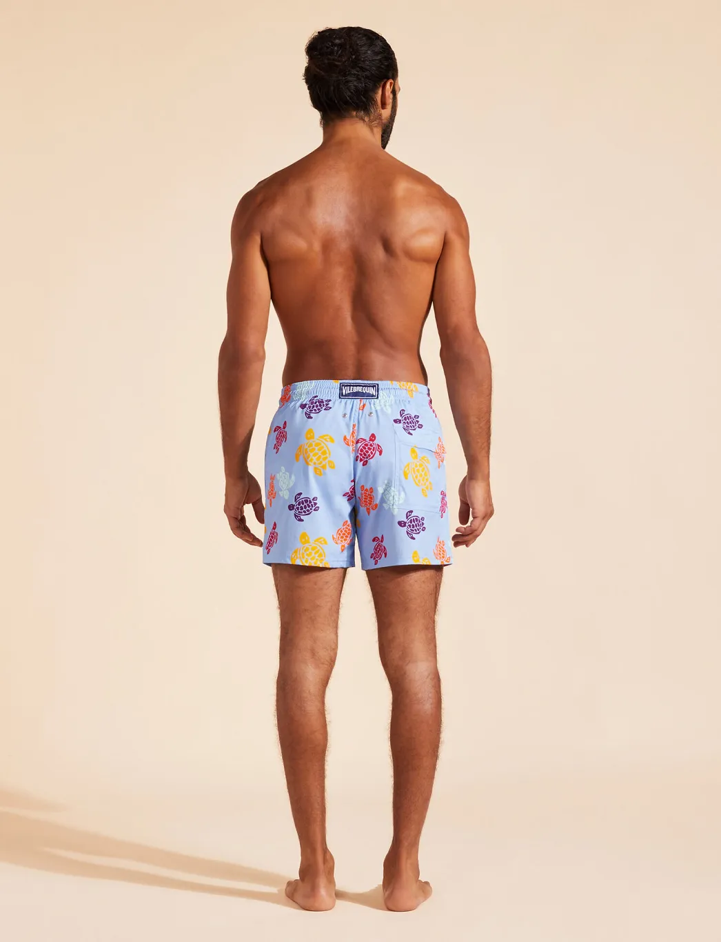 Men Swim Shorts Blue Tortues Multicolores sold by Sand Dollar product image thumbnail 4