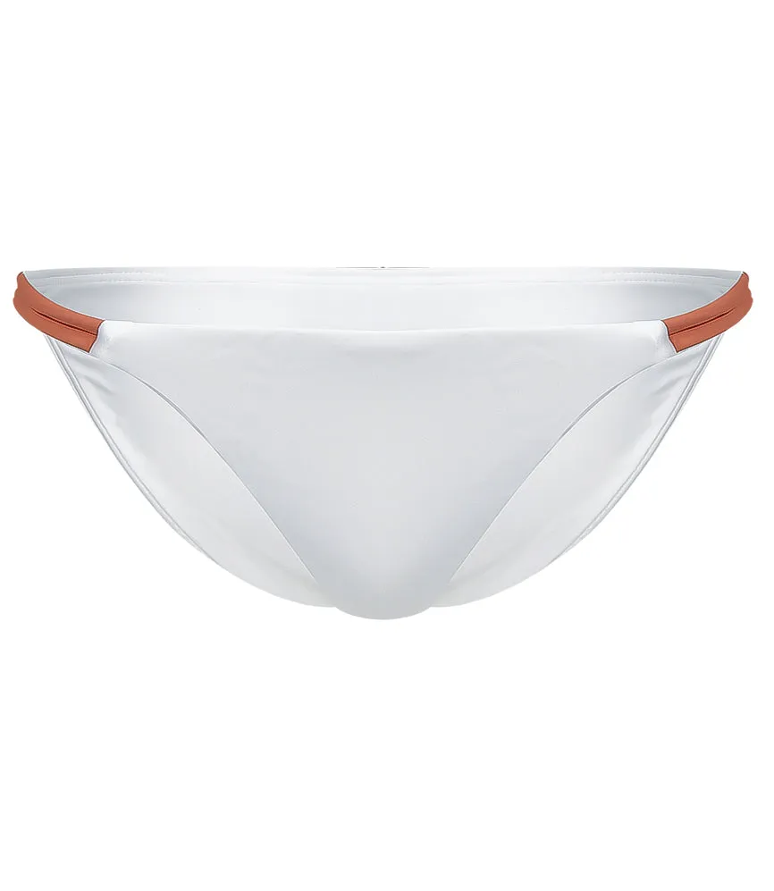 Solid Twine Bikini Bottoms Full White sold by Sand Dollar