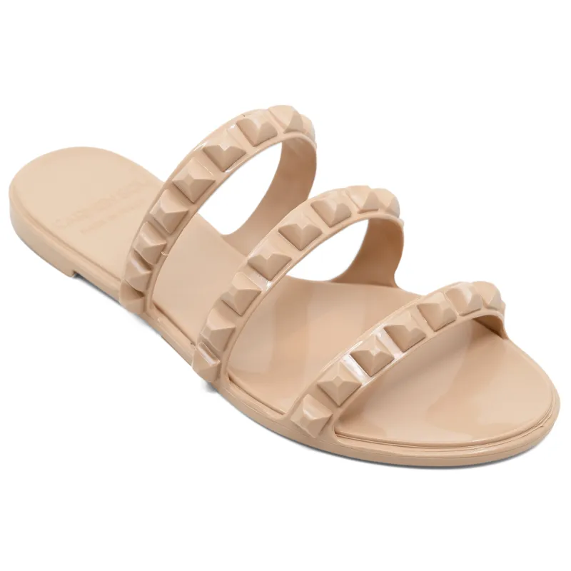Maria 3 Strap Flat Sandal Blush made by Carmen Sol