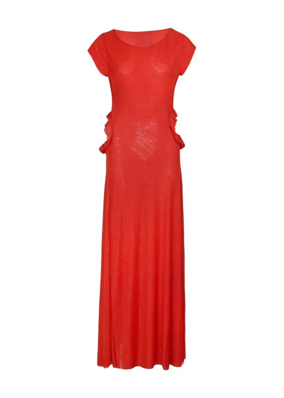 Solid Evie Long Dress Orange sold by Sand Dollar
