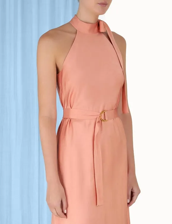 Neck Tie Halter Dress Lipstick sold by Sand Dollar product image thumbnail 3