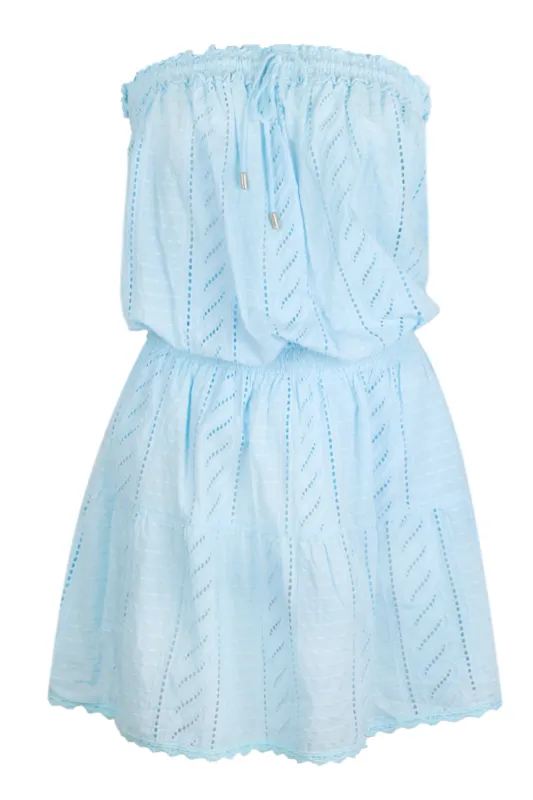 Colette Short Dress Sky made by Melissa Odabash