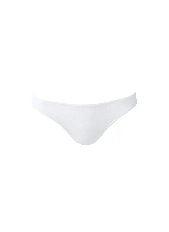Tenerife Weave Bikini Bottom White sold by Sand Dollar