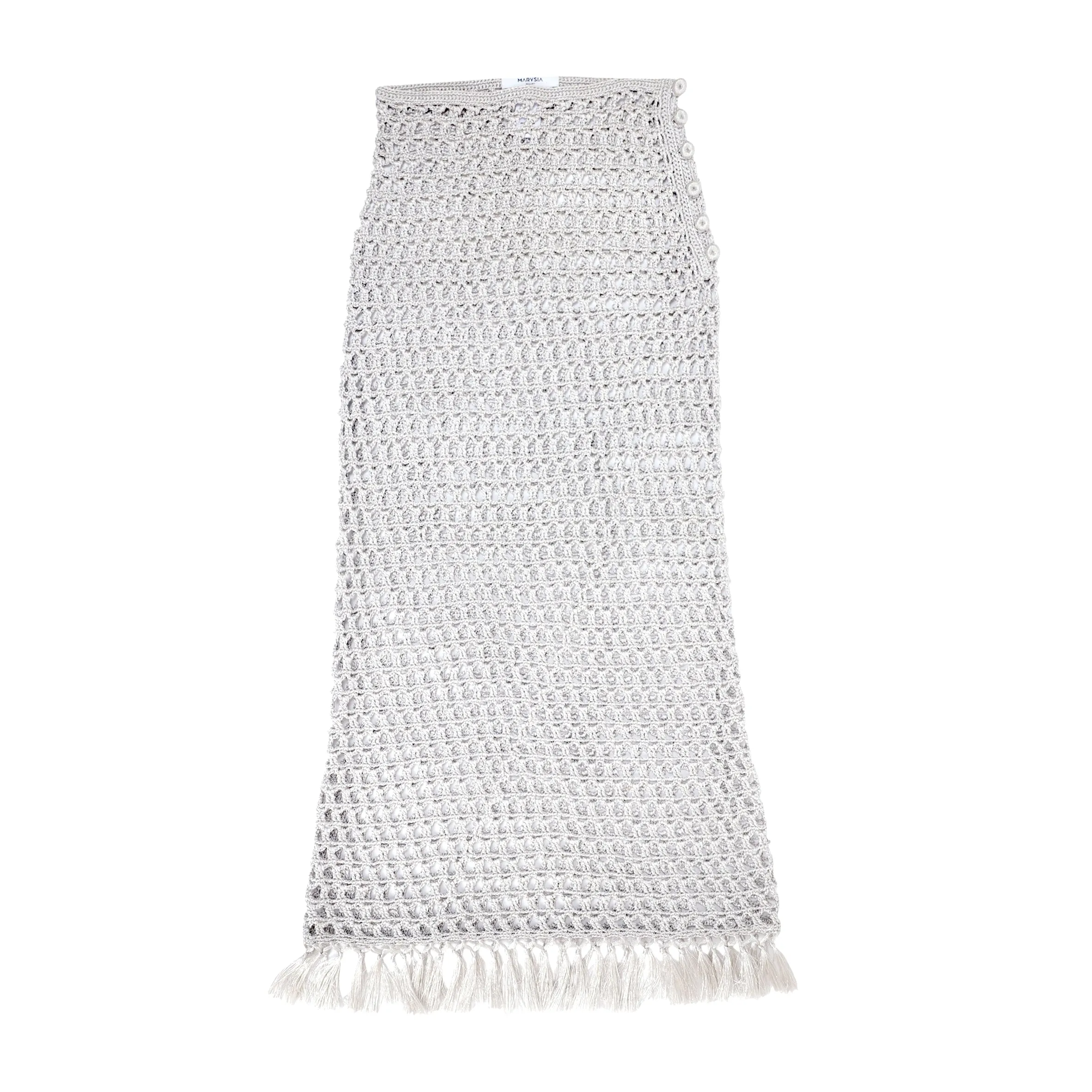 Marysia Crochet Maxi Skirt Silver sold by Sand Dollar