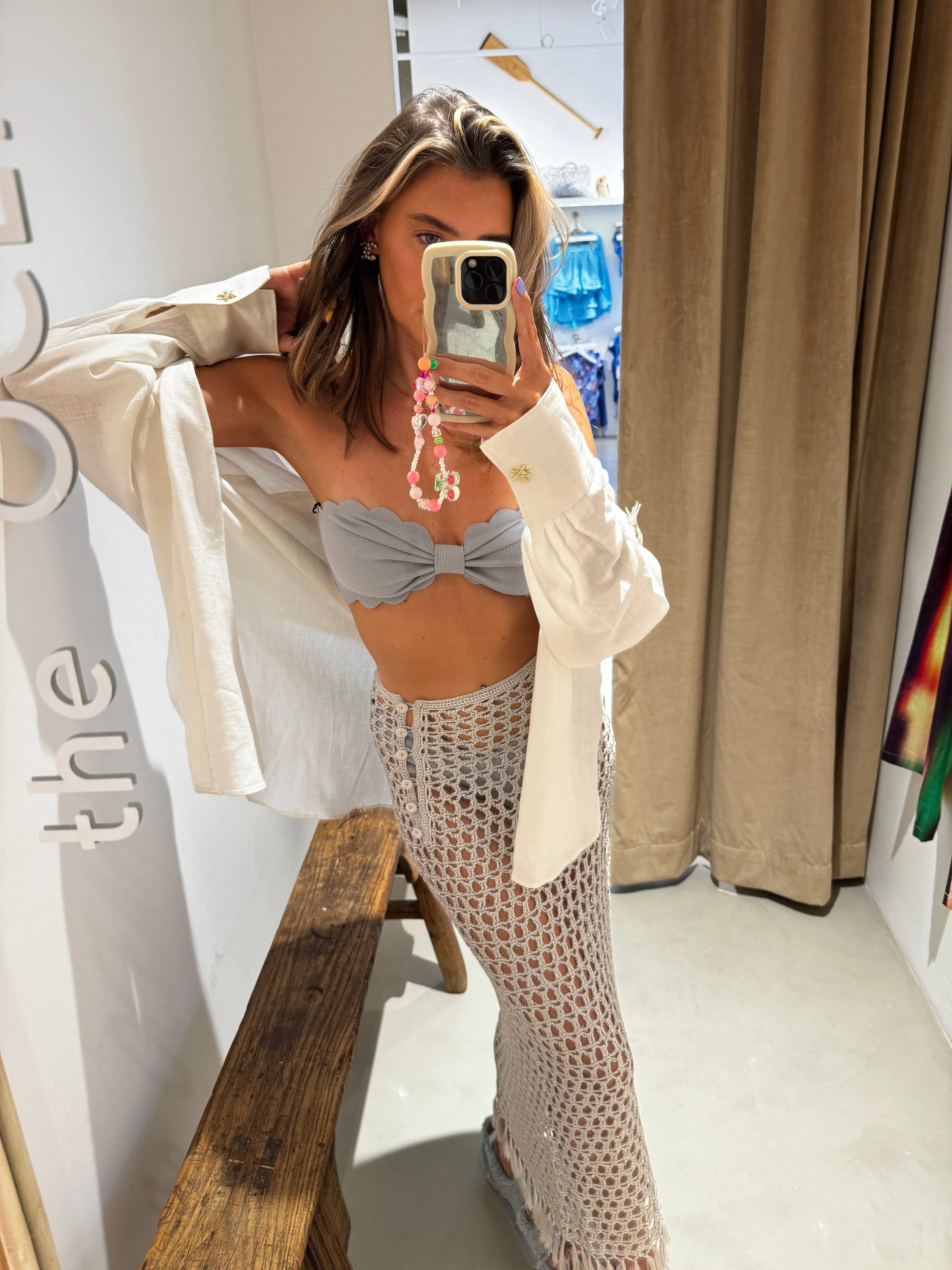 Marysia Crochet Maxi Skirt Silver sold by Sand Dollar product image thumbnail 3