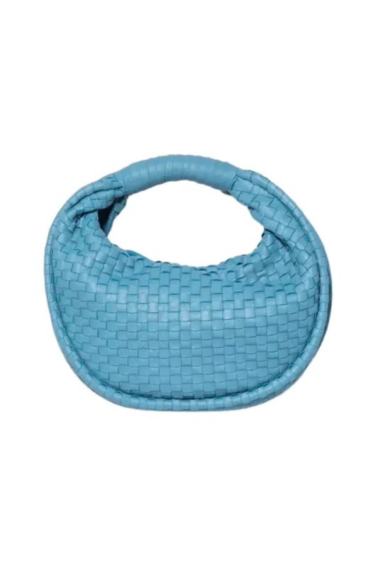 Jem Leather Hobo Handbag Periwinkle made by Cleobella