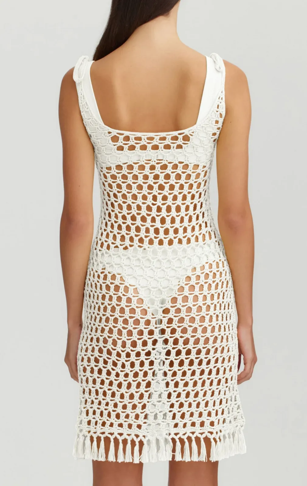 Marysia Crochet Mini Dress Natural sold by Sand Dollar product image thumbnail 4