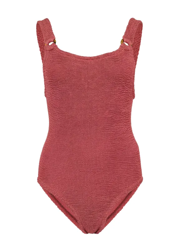 Domino Swim Metallic Rosewood sold by Sand Dollar