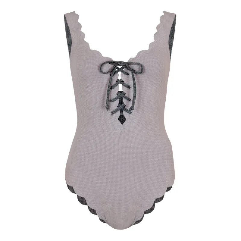 Palm Springs Tie Maillot Seagull/Thunder sold by Sand Dollar