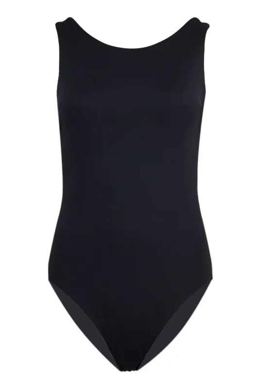 Seafolly Collective High Neck One Piece Black sold by Sand Dollar