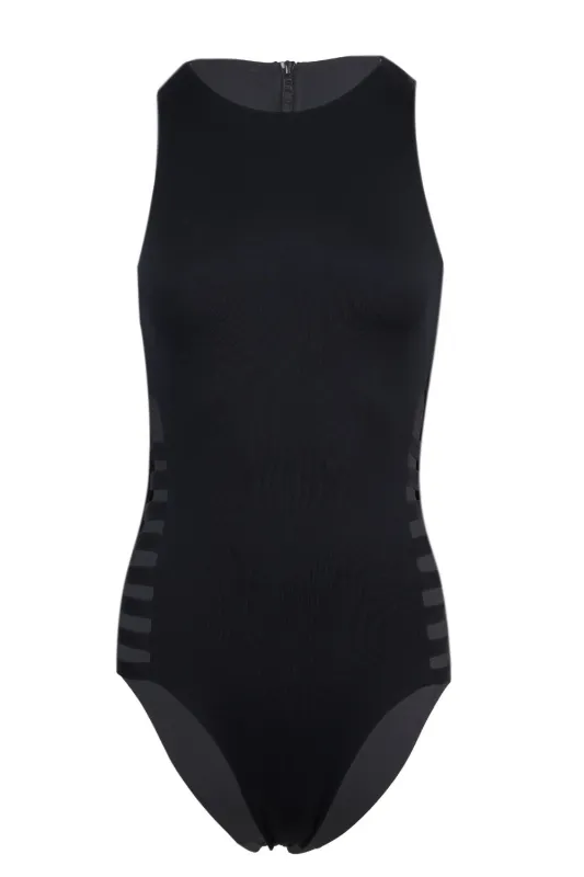 Seafolly Collective Multi Strap One Piece Black sold by Sand Dollar
