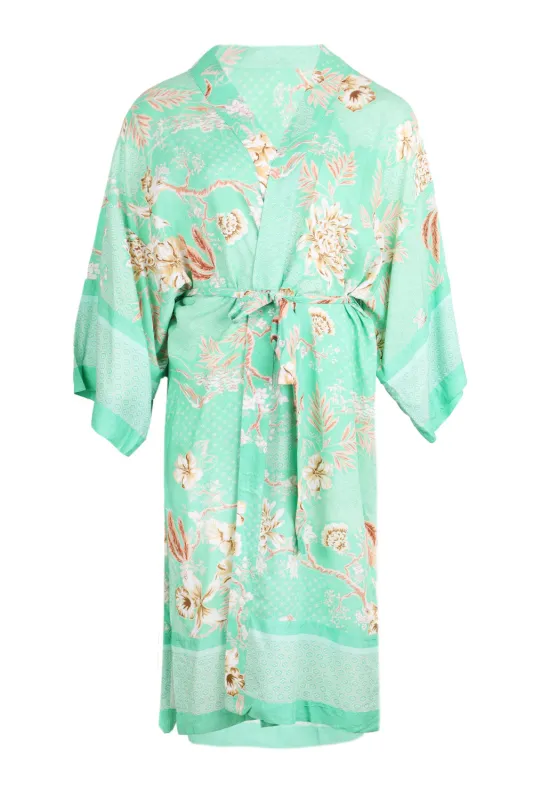 Eden Kimono Jacket Mint sold by Sand Dollar