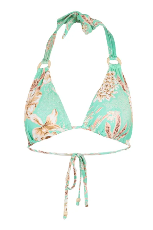 Eden Slide Tri Halter Top Mint made by Seafolly