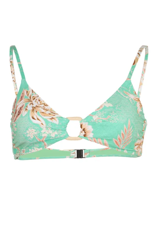 Eden Ring Front Shoulder Bralette Mint sold by Sand Dollar