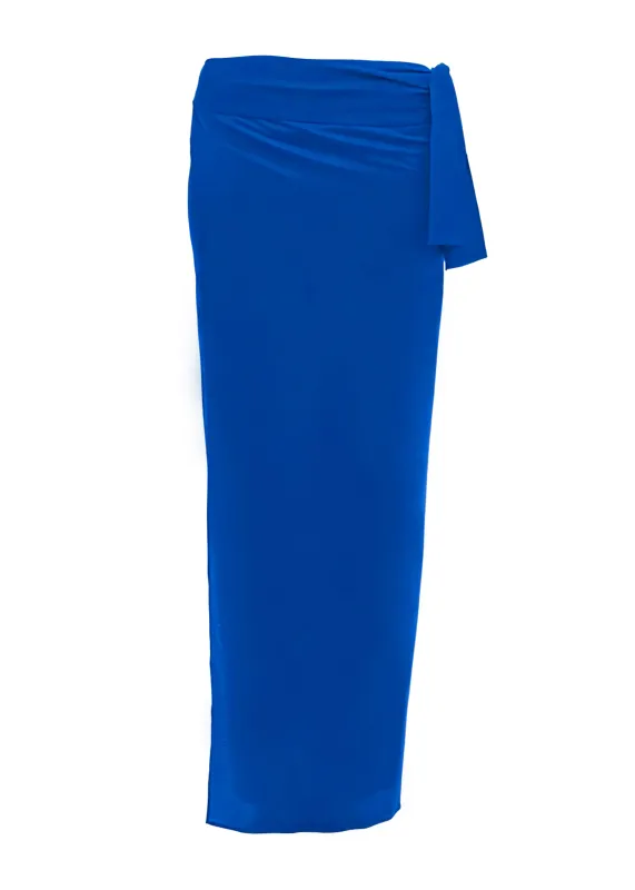 Peplum 2 Long Sarong Indigo sold by Sand Dollar