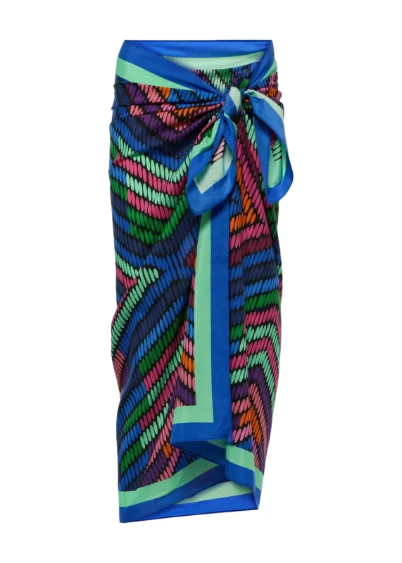 Crystal Short Sarong Imprime Arc En Ciel made by Eres