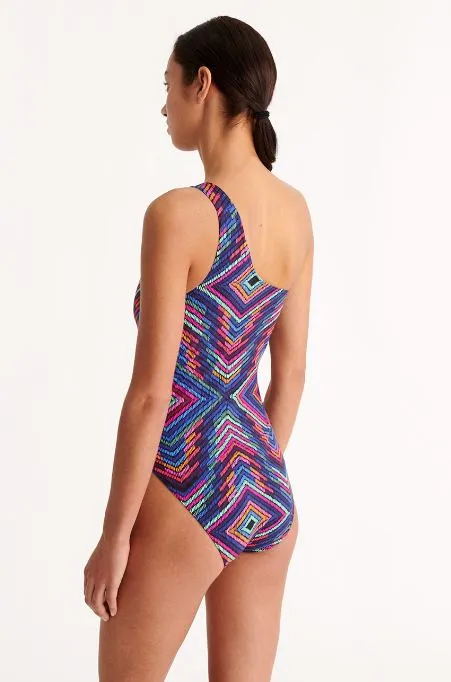 Multicolore One Shoulder Swimsuit Imprime Arc En Ciel sold by Sand Dollar product image thumbnail 3
