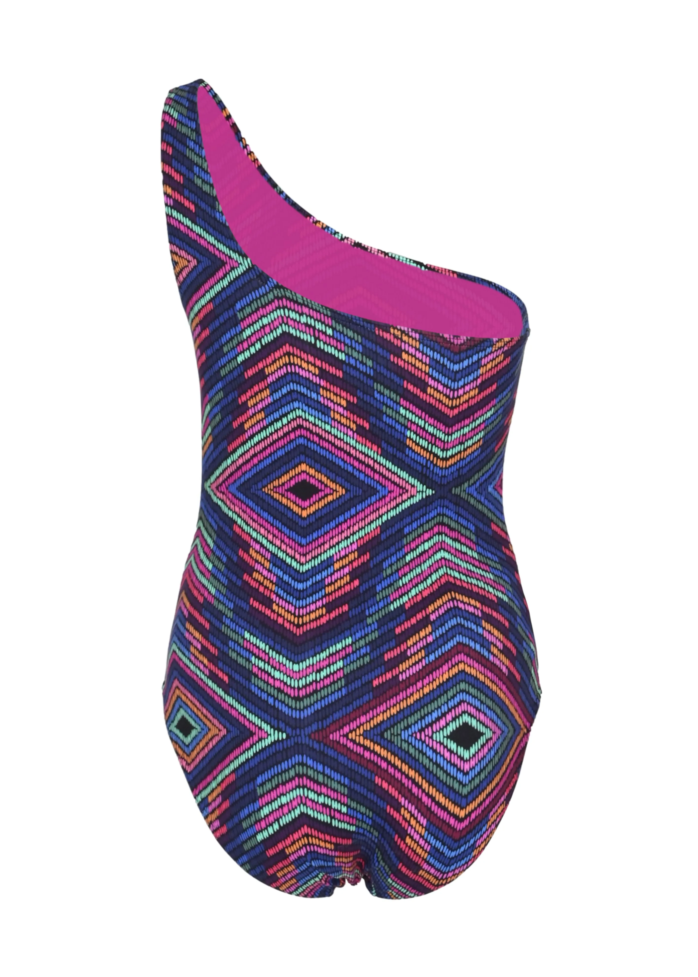 Multicolore One Shoulder Swimsuit Imprime Arc En Ciel sold by Sand Dollar product image thumbnail 2