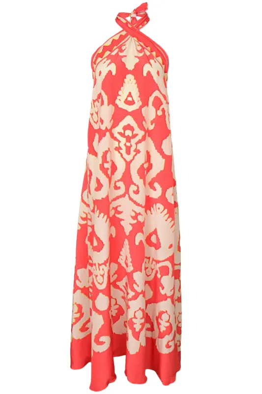 Silk Cross Neck Dress Turkey sold by Sand Dollar