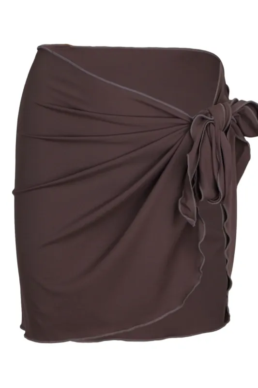 Marina Sarong Chocolate sold by Sand Dollar