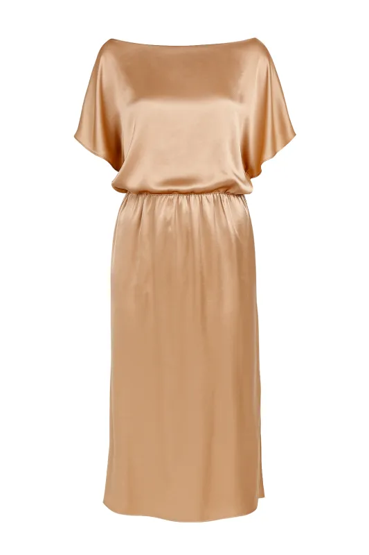 Julia Long Robe Beige sold by Sand Dollar